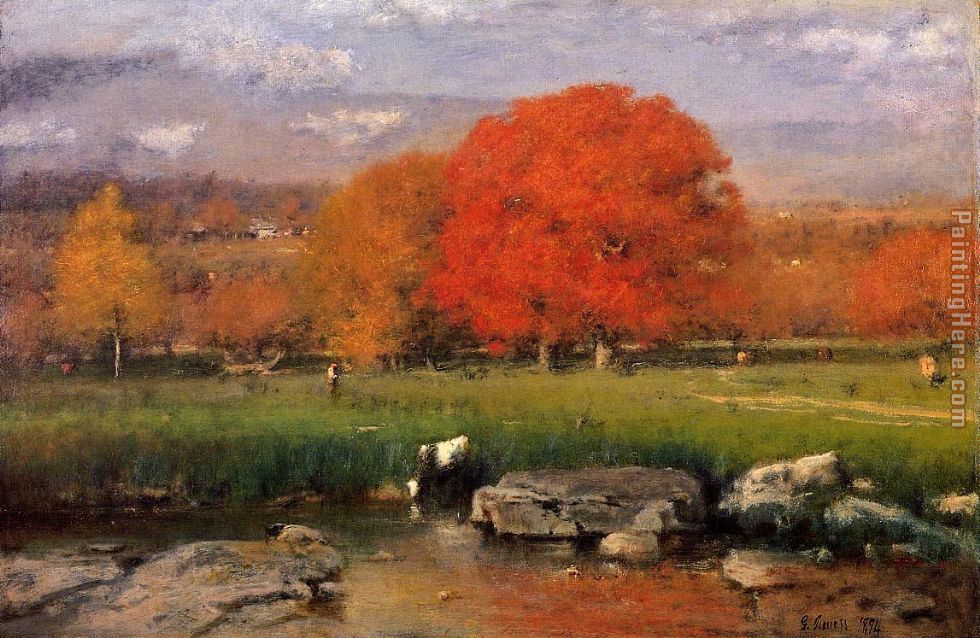 Catskill Valley painting - George Inness Catskill Valley art painting